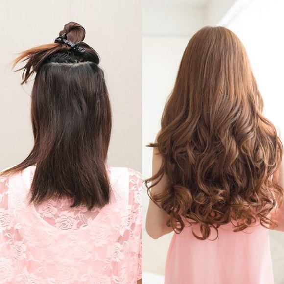 ✨ 20” WINE RED 3/4 full head clip ins  NWT* NWT*✨ main image 6